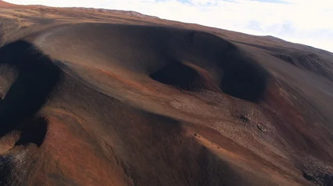 Rotating a cinder cone on Mauna Loa in Hawaii Volcanoes National Park. Shot in Stock Footage 59377016