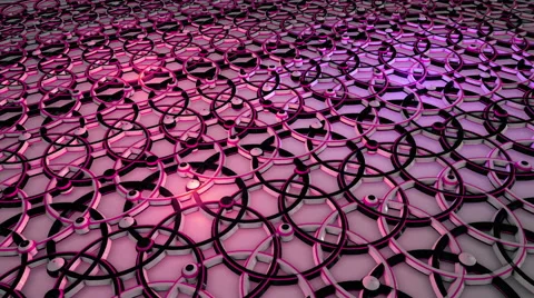 Rotating Circle And Spheres Stock Footage 68057178