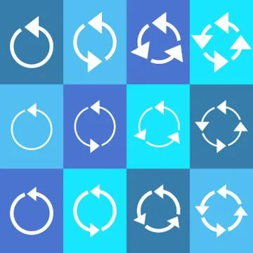 Rotating circle arrows Иллюстрация