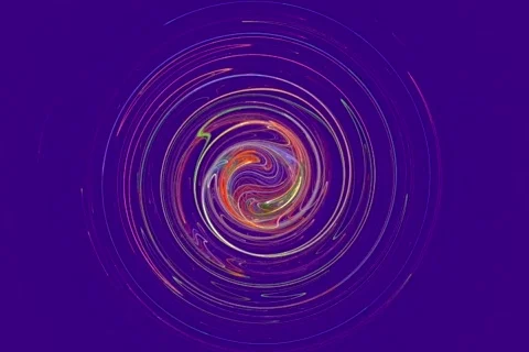 Rotating circle on blue Stock Footage 358357