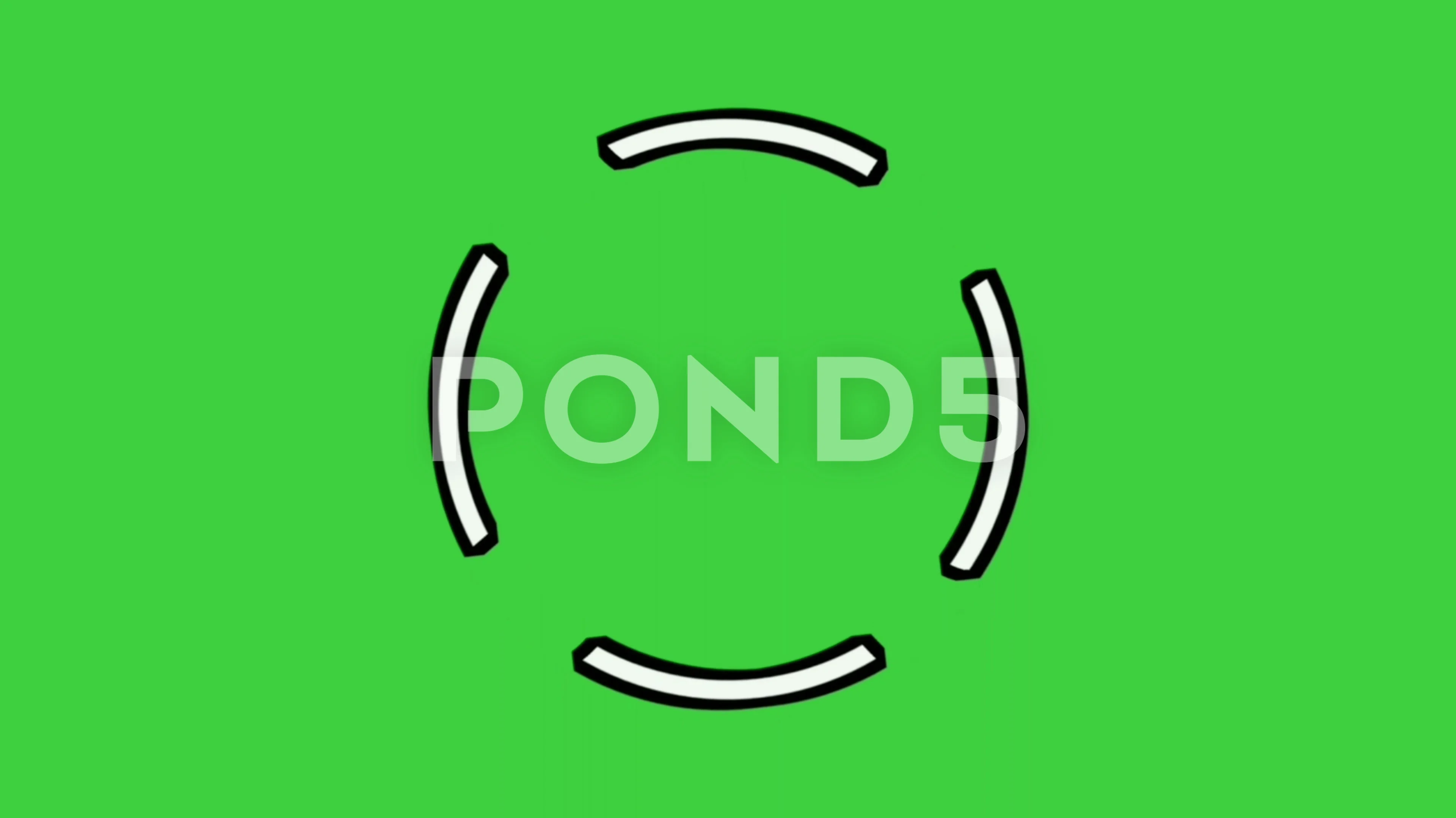 Rotating circle border animation on gree... | Stock Video | Pond5