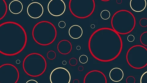 Rotating circle shapes, abstract pattern of circles Stock Footage 123245500