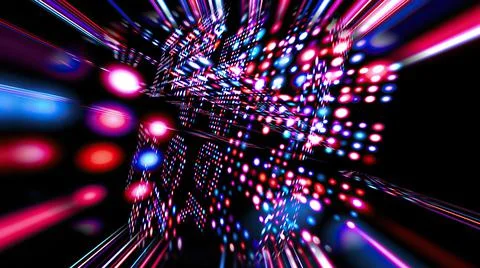 Rotating Circle Shapes Abstract Pattern Of Circles Illustrazione stock