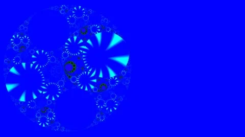 Rotating circles (flowers) Stock Footage 8870271