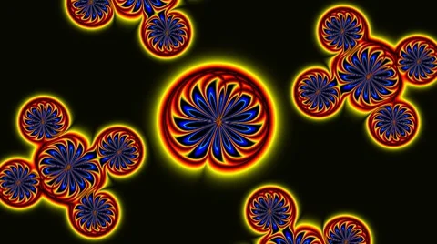 Rotating circles Stock Footage 8599431