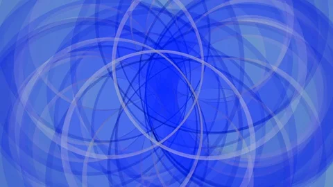 Rotating circles. Seamless loop Stock Footage 89322288