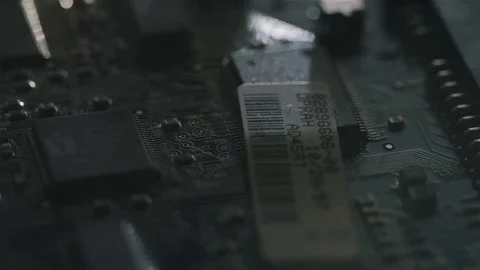 Rotating circuit board Stock Footage 71406778