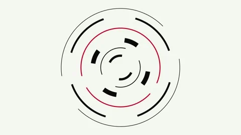 Rotating Circular Arcs Animation for Abstract Modern Motion Graphics Stock Footage 333021311
