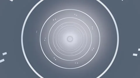 Rotating circular patterns with light effect on a smooth background Stock Footage 337376922