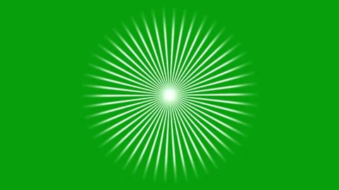 Rotating circular rays motion graphics with green screen background Stock Footage 200818413