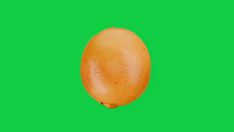 Rotating Citrus Orange Fruit isolate on green screen. Fruit food loop concept. Stock Footage 339751621