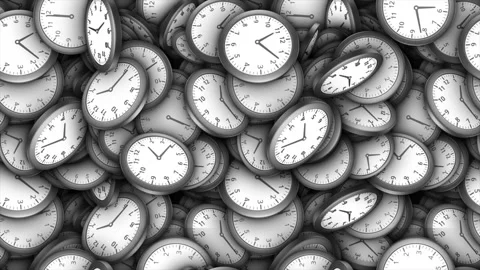 Rotating Clock Endless Animation Background Vidéo 332808381