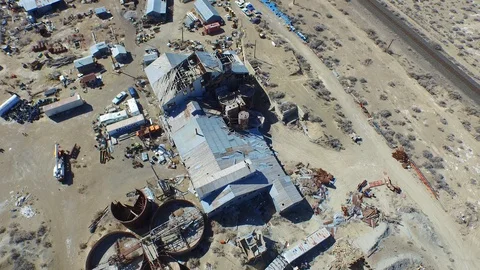 Rotating Clockwise high above Old Mill 000711 Stock Footage 90019329