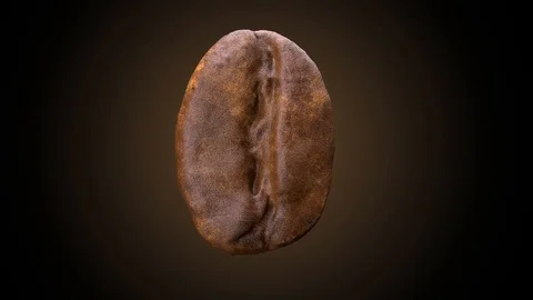 Rotating close up coffee bean roasted by flames. 스톡 동영상 93779470