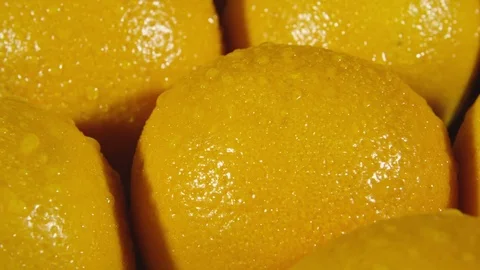 Rotating closeup view of oranges Stock Footage 80132199