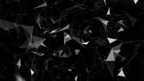 A rotating cloud of frozen bonds. Depth of field.Global Computer Network Stock Footage 97254051