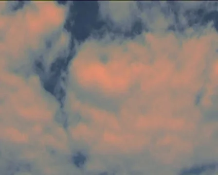 Rotating clouds (orange) Stock Footage 8343514
