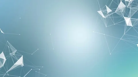 Rotating clusters of the sides of the screen on a blue background. Modern design Video stock 82792110