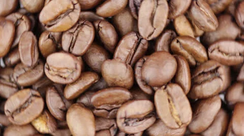 Rotating coffee beans Stock Footage 24923579