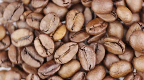 Rotating coffee beans Stock Footage 24923700