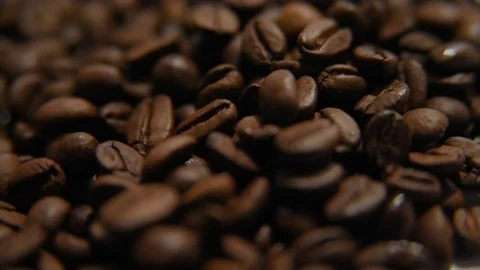 Rotating Coffee beans Stock Footage 84789013