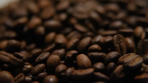 Rotating Coffee beans Stock Footage 84789169
