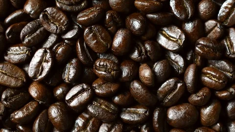 Rotating of coffee beans Stock Footage 97377559