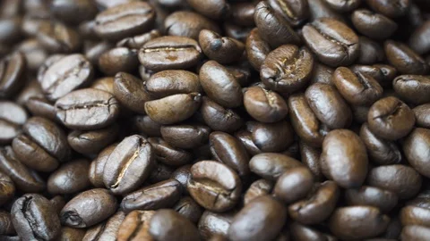 Rotating Coffee beans Video stock 120488199