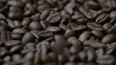 Rotating Coffee beans Stock Footage 120506544