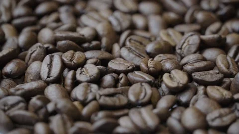 Rotating Coffee beans Stock Footage 120506805