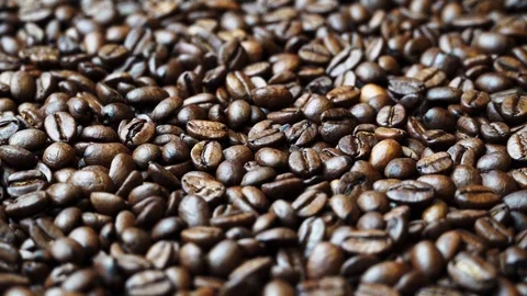 Rotating Coffee beans Stock Footage 120506921