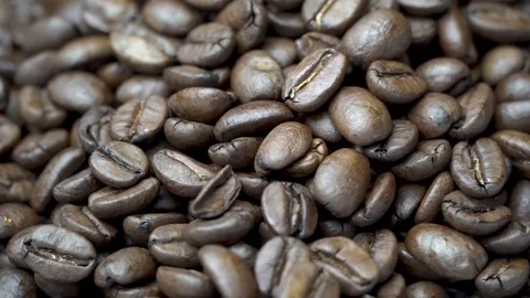 Rotating Coffee beans Stock Footage 120506965