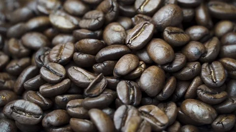 Rotating Coffee beans Stock Footage 120507001