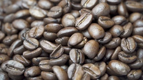 Rotating Coffee beans Stock Footage 120507076