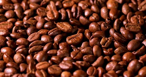 Rotating coffee beans Stock Footage 146921908