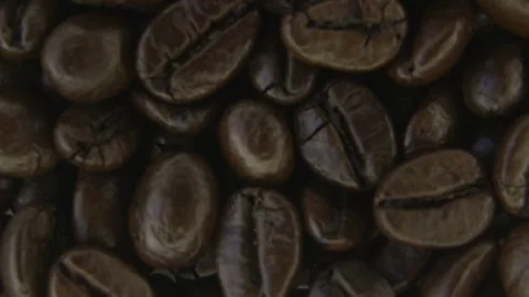 Rotating Coffee Beans Texture Macro Background Loop. 스톡 동영상 334575051