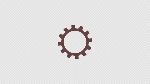 Rotating Cog Gear Loading Waiting Screen Animation Stock Footage 247455013