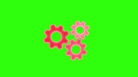 Rotating cog icon, Animated icon on transparent background, alpha channel i.. Stock Footage 303069469