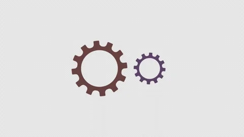 Rotating Cogs Gear Loading Waiting Screen Animation Stock Footage 247455018