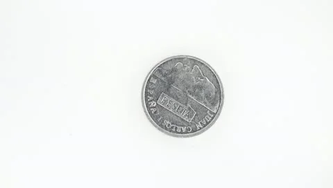 Rotating Coin Stock Footage 10734864