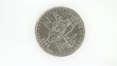 Rotating Coin Stock Footage 10741232