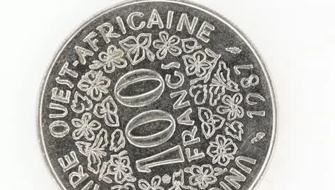 Rotating Coin Stock Footage 10741856