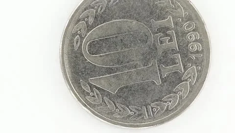 Rotating Coin Stock Footage 10742647