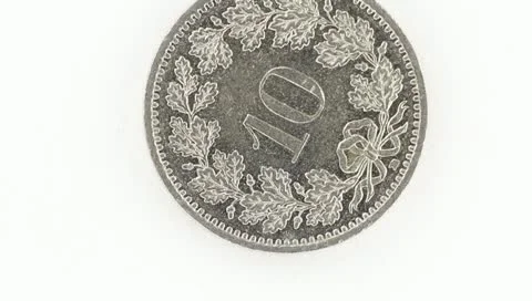 Rotating Coin Stock Footage 10743175