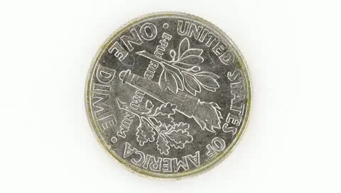 Rotating Coin Stock Footage 10743263