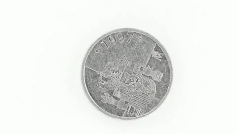 Rotating Coin Stock Footage 10743365