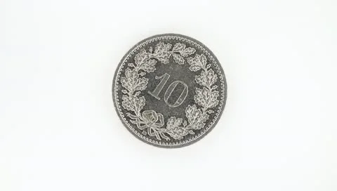Rotating Coin Stock Footage 10743569