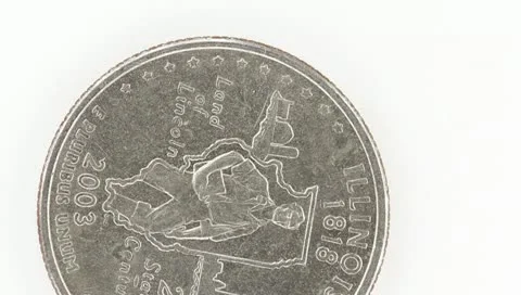 Rotating Coin Stock Footage 10743851
