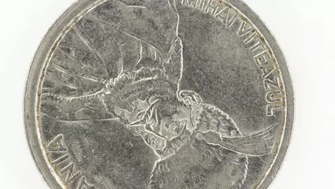Rotating Coin Stock Footage 10744936