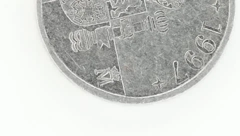 Rotating Coin Stock Footage 10747128